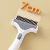 Pet Detangling Comb for Cats Dogs Double-Sided Knot-Opening And Hair Removal Grooming Tool with Self-Cleaning Button Non-Slip Handle Tangle-free Pet