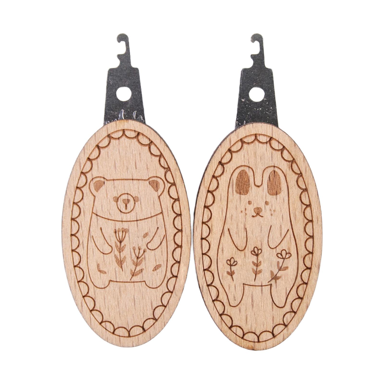 

2 шт. Нитевдеватель деревянный для вышивания, инструмент для вдевания нитки в иглу для вязания, швейный инструмент, швейные принадлежности 2