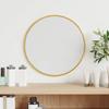 Day and Night - Day and Night Golden Round Wall Mirror Ø 30 Cm