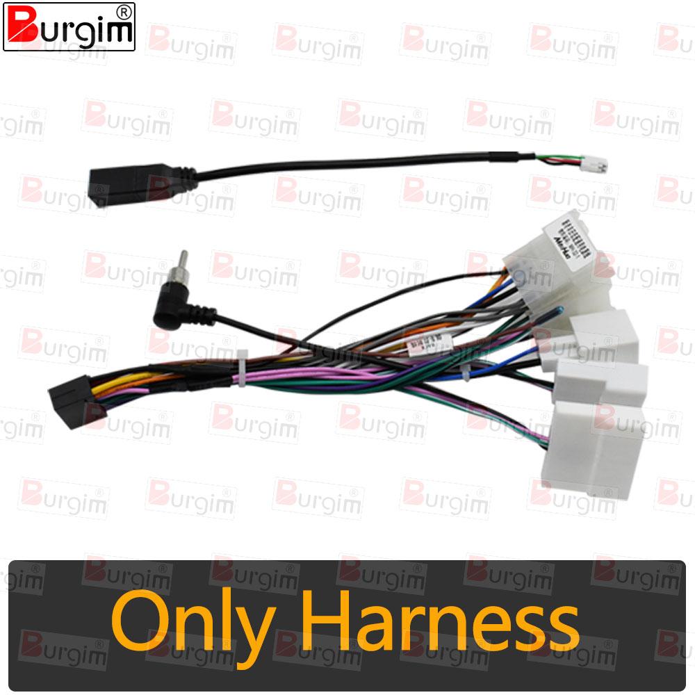 

Car Radio Fascias Frame For Toyota Auris E150 Corolla 2006-2012 10 inch 2DIN Stereo Panel 16PIN Wiring Harness Power Cord Cable only cable