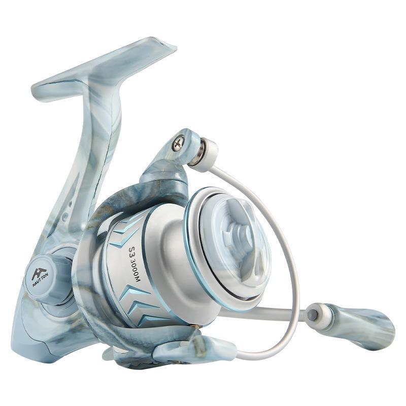 Mavllos FLASH Fresh Spinning Fishing Reel Drag Power 10KG Speed Ratio 5.2:1 Lightweight Metal Shallow Spool Long Distant Surf Fishing Reel