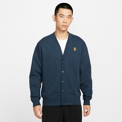 Nike Sweaters Men s Navy Blue V neck Moderate Cardigan M