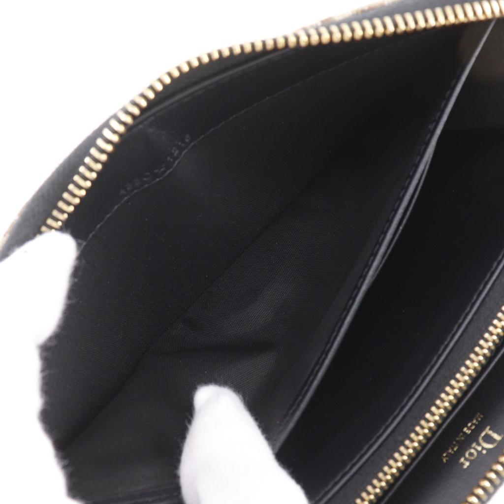 Dior Zip Around Purse 43BO.1215 Oblique Brown Canvas Women Used