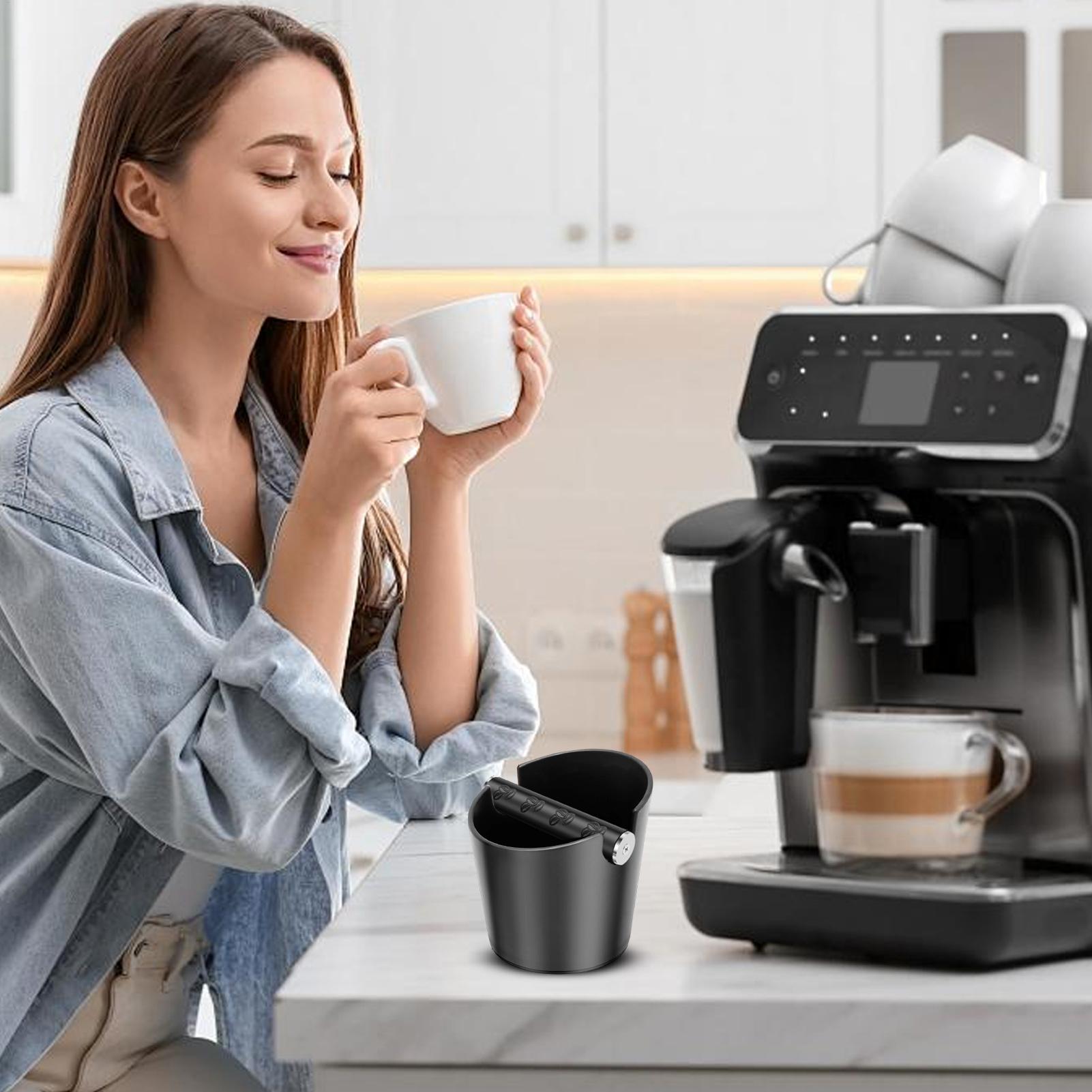 

Coffee Ground Knock Box Tamping Container With Detachable Rod Dishwasher Safe Coffee Grinding Tapping Box For Kitchen Home China Mainland