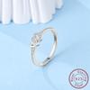 copper Rings Ideal For Woman Simple Design Sparkle Zircon Wedding Anniversary Gift Fine Jewellery High Quality