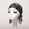 White Pirate Tricorne Bandana Chemotherapy Cap - Thin, Breathable, Adult Headwrap
