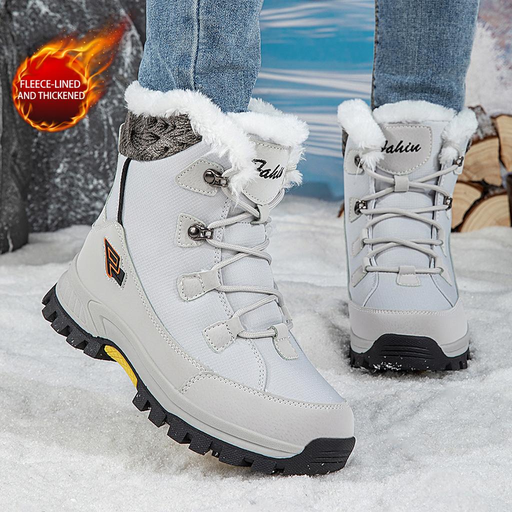 Thickened Winter Travel Snow Boots Men Women Outdoor Warm Short Boots Thick Bottom Fashion Cotton Shoes Zapatillas Para Hombre
