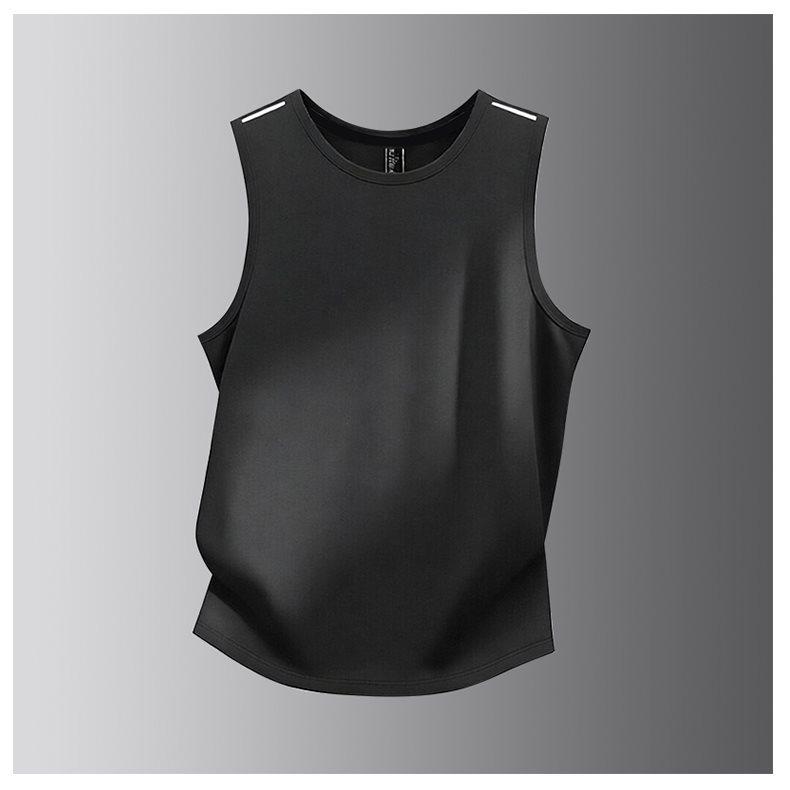 Ice Silk Quick-Dry Men's Trendy Sports Round Neck Tee - Summer 2026 Collection