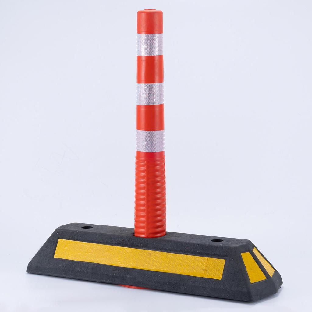 Barriera stradale in TPU riflettente: Separatore di corsia autostradale anti-collisione rosso e giallo.