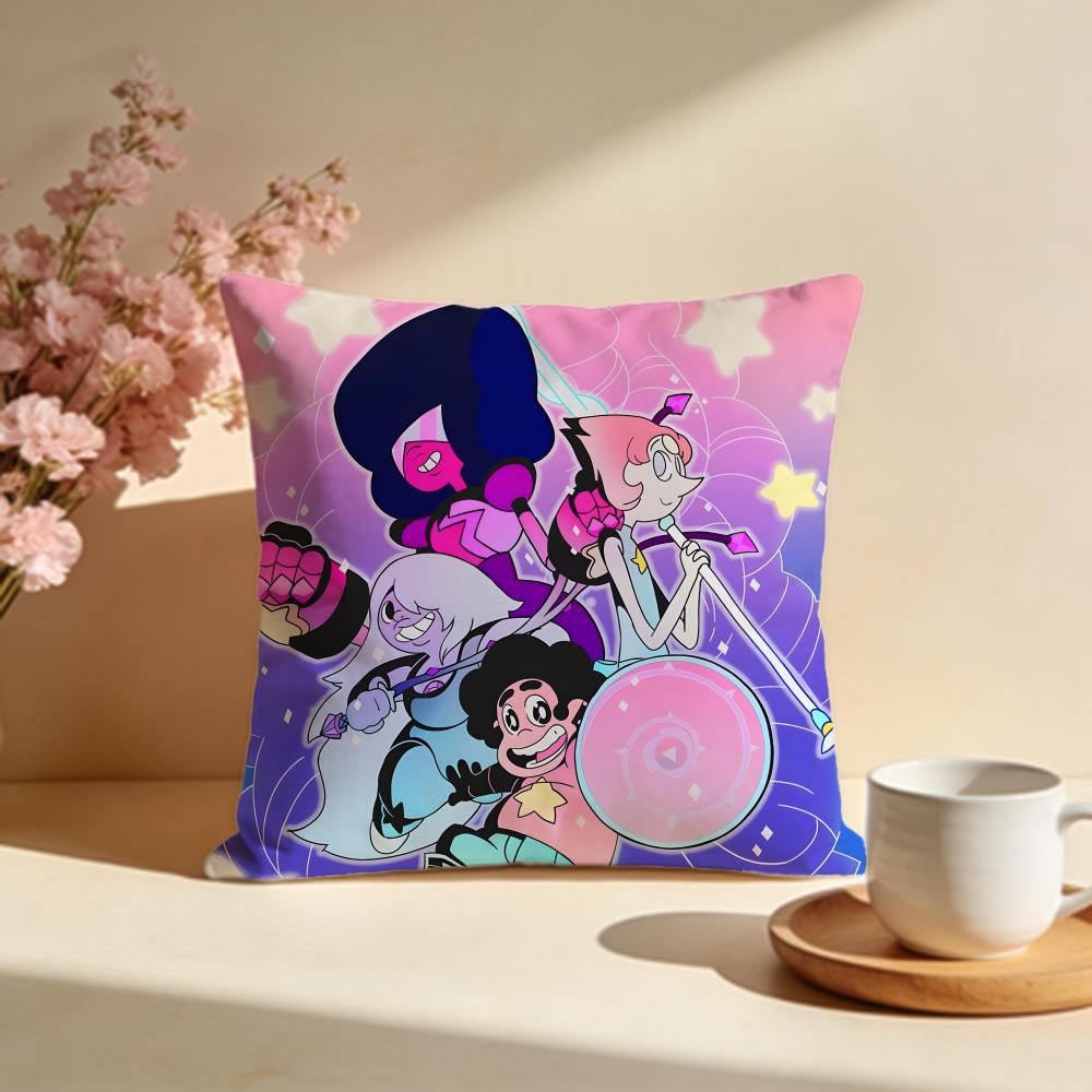 Hot SSteven Universe Futureied Cushion Cover Stylish Washable Pillow Cover Ideal for Couch Bedroom Car Decoration