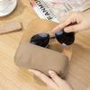 New Leather High-value Glasses Bag Niche Portable Sunglasses Storage Bag First Layer Cowhide Sunglasses Case Men and Women