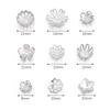 30pcs Vintage Stainless Steel Bead Caps Flower Bead End Caps For Jewelry Making DIY Necklace Bracelet Earrings Spacer Bead Caps