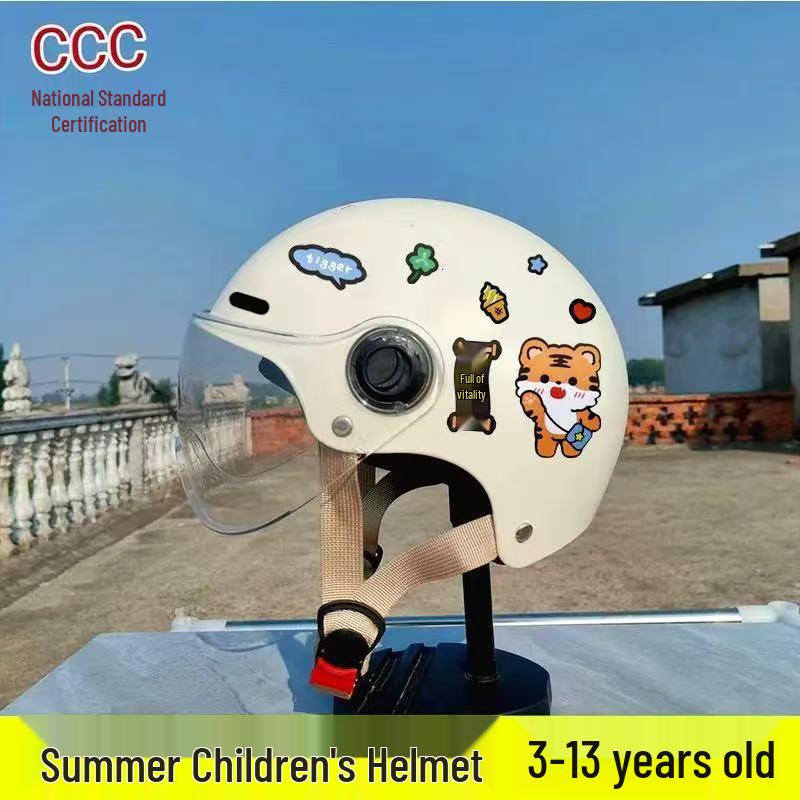 3C Certified Kids' Helmet for School, All-Season Breathable Sun Protection, Cute & Safe for Electric Bikes