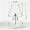 Minimalist Creative Glass Oil Lamp Cover Candlestick Transparent Windproof Candle Holders Nordic Style Romantic Home Decorative