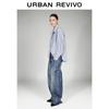 UR Women's Irregular Placket Cotton Shirt