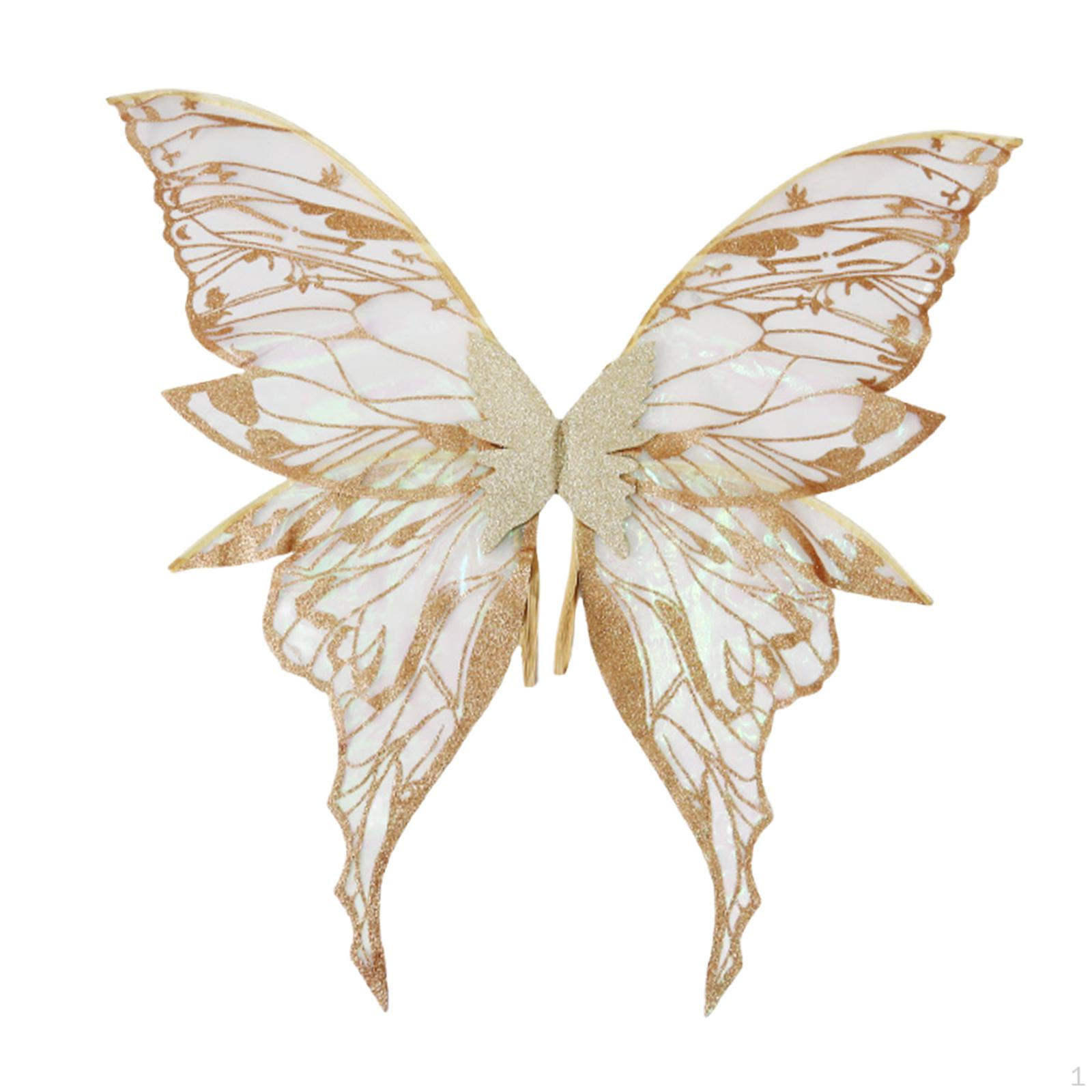 

Аксессуары для костюмов «Крылья бабочки» для вечеринок, дней рождения, праздничных фотореквизитов золотой