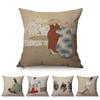 Vintage Tradition Ink Painting Design Concise Sofa Pillow Case Japans Abstract Art Room Harmony Decorative Cushion Cover
