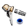Car&motorcycle Inflation Nozzle Pneumatic Joint Brass Thread Quick Joint Internal Sealing Insertion Chuck Type Precise Pneu H6s2