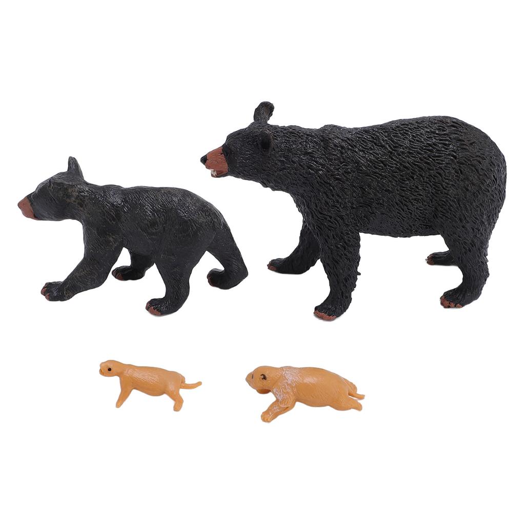 Bear Life Cycle Figure Cognitive Educational Decorative PVC Animal Life Cycle Figure for Teaching
