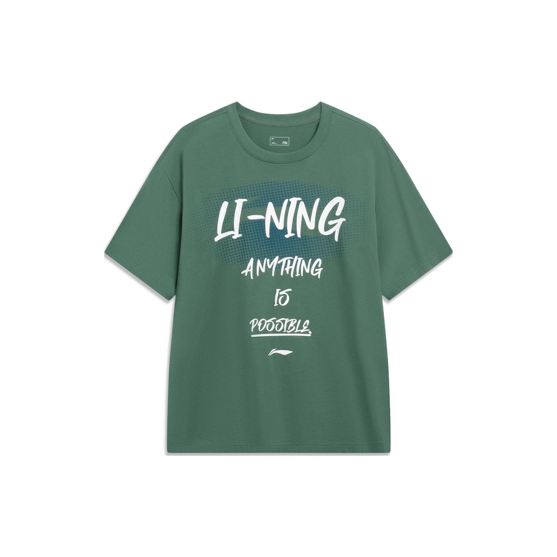 Li-Ning Anything Is Possible Graphic T-shirt Green Men s AHST547-3 L
