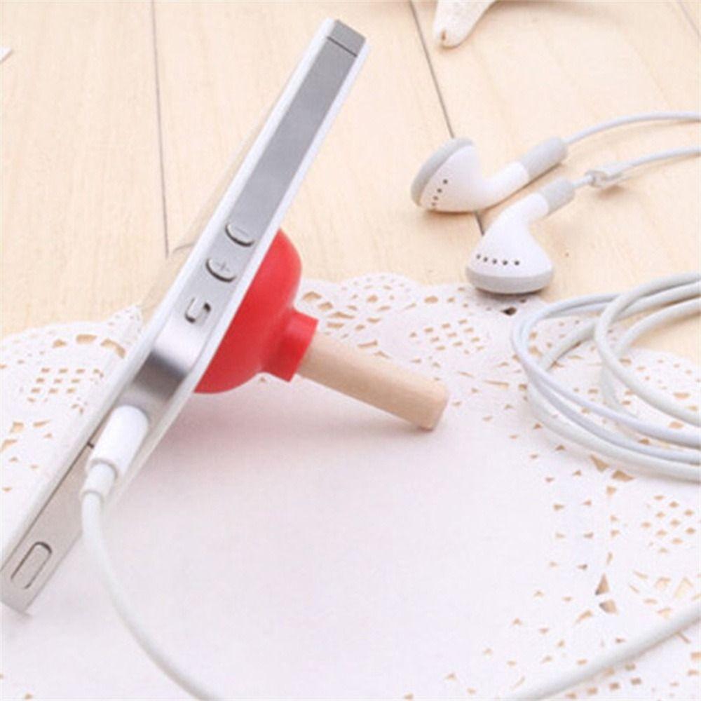 Close-Up Toilet Shape Phone Holder Mini Toilet Sucker Stand Tiny Plunger Magic  For Card