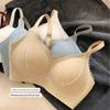 "Women's Seamless Breathable Lift Bra – Soft Support for Small Bust, Nude Color, Autumn/Winter Collection"