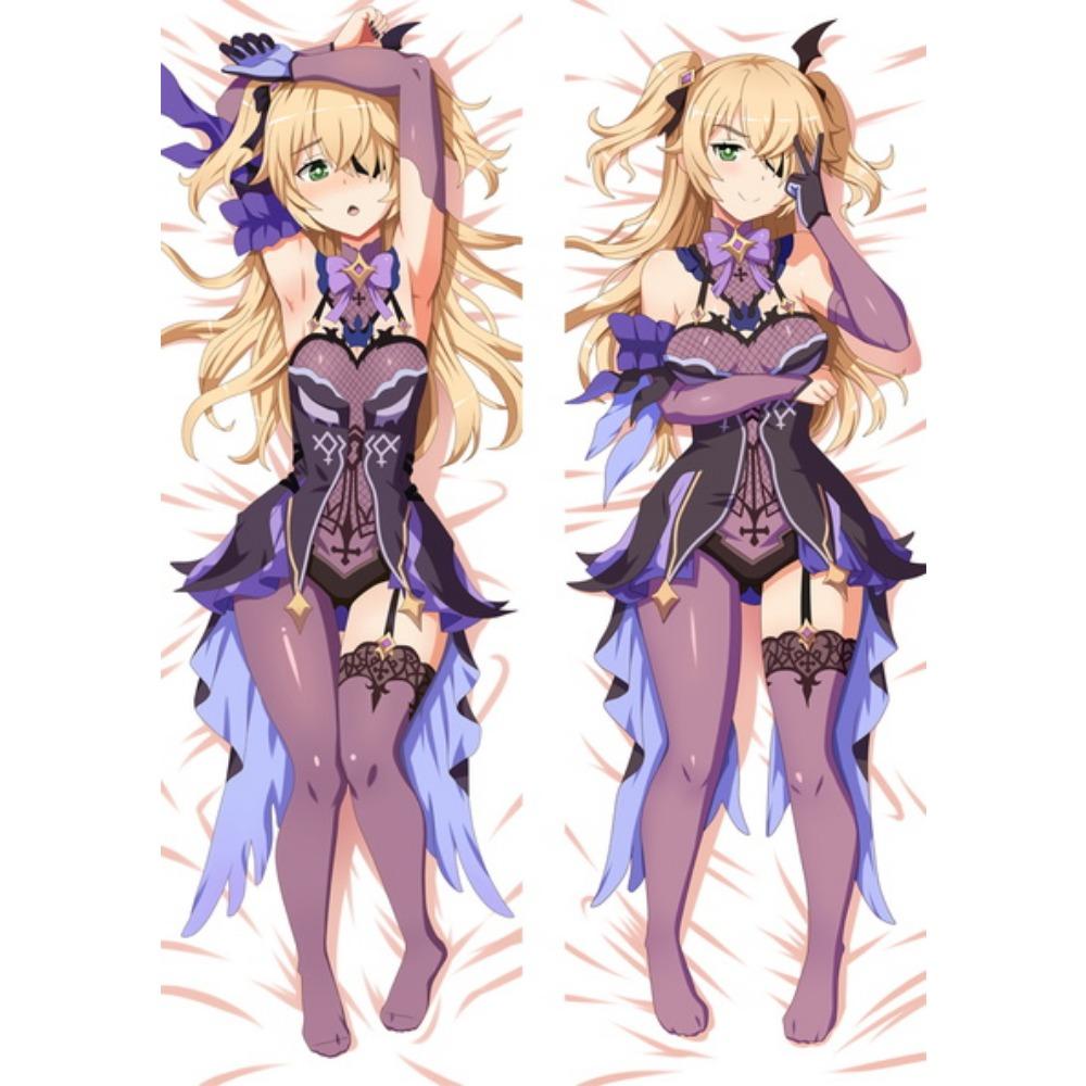 60x180cm Game Genshin Impact Fischl Dakimakura Double Side Printed Pillow Case Male Otaku Hugging Fullbody Cushion Cover Gift