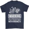 Start Talking About Motorbikes Funny Biker Mens TShirt 100 Cotton