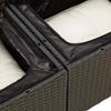 Vidaxl 6-Cz. Set di Mobili da Giardino con Cuscini, Polyrattan Nero