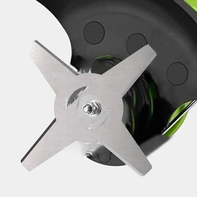 Yousheng 4-Teeth Lawn Mower Blade 150mm Grass Trimmer Blade Replacement Trimmer Head for Garden Lawn Weeding Daily Use