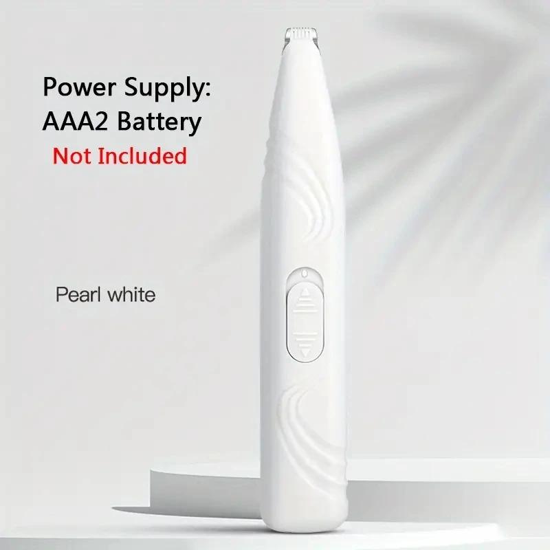 

1 non battery pet shaver electric clipper suitable for cats and dogs. It can be used to shave foot hair, buttocks hair, eyes hai белый