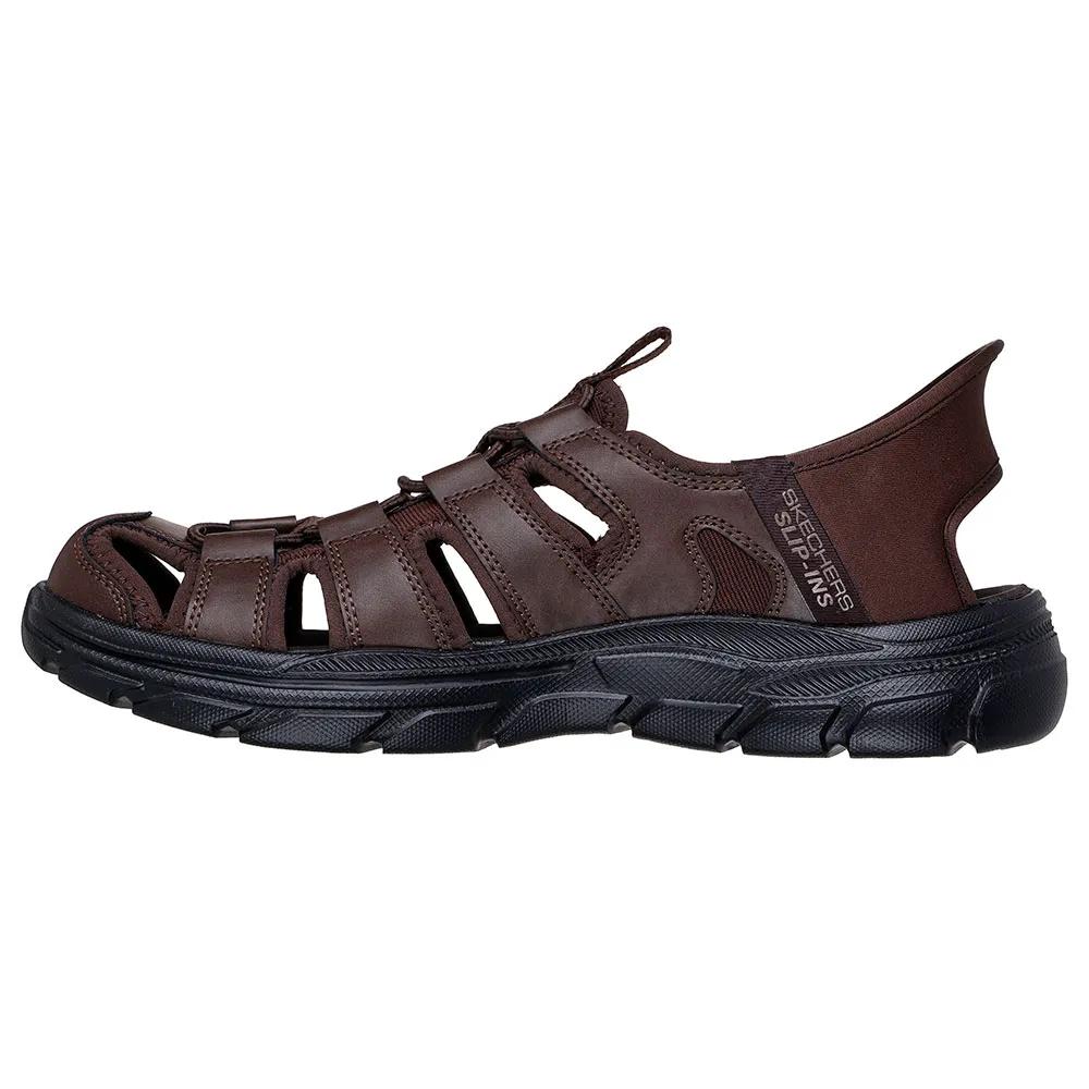 Skechers Revolted Vartan sandals flexible traction sole brown
