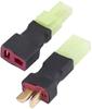 Mini Tamiya To T-Plug Connector Set | Compatible with JVC Car Stereo, WLtoys 144001, LiPo 300mAh Battery | High Durability | Black | Plastic