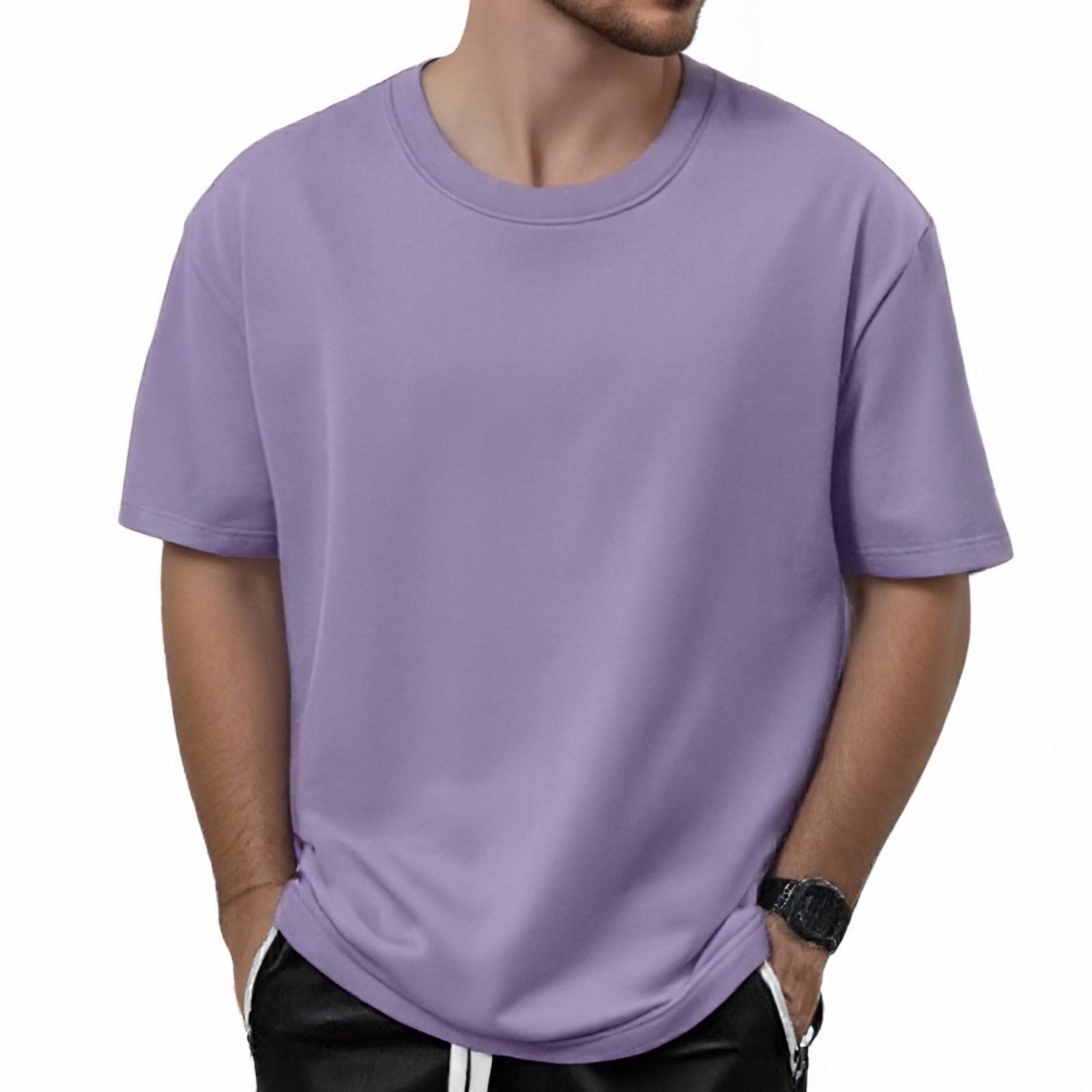 Футболка мужская 320G хлопок короткий рукав футболка мужская летняя свободная короткий рукав однотонный цвет непроницаемый хлопок XXXL