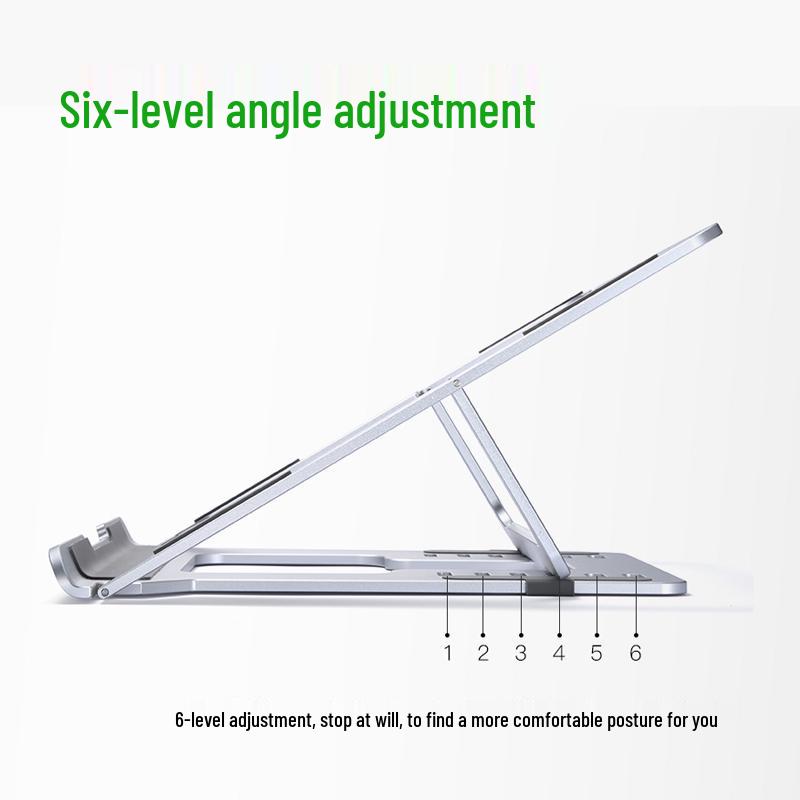 Aluminum Alloy Foldable Laptop Stand Holder for Office/Desktop