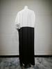 MQ210 Elegant 3D Applique Crinkle Abaya Cardigan for Modest Fashion