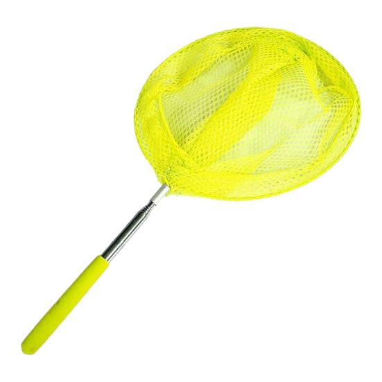 Yousheng Kids Telescopic Fishing Net 5-Section Retractable Stainless Steel Pole Outdoor Butterfly Catcher Net Anti-slip Handle Lightweight Landing