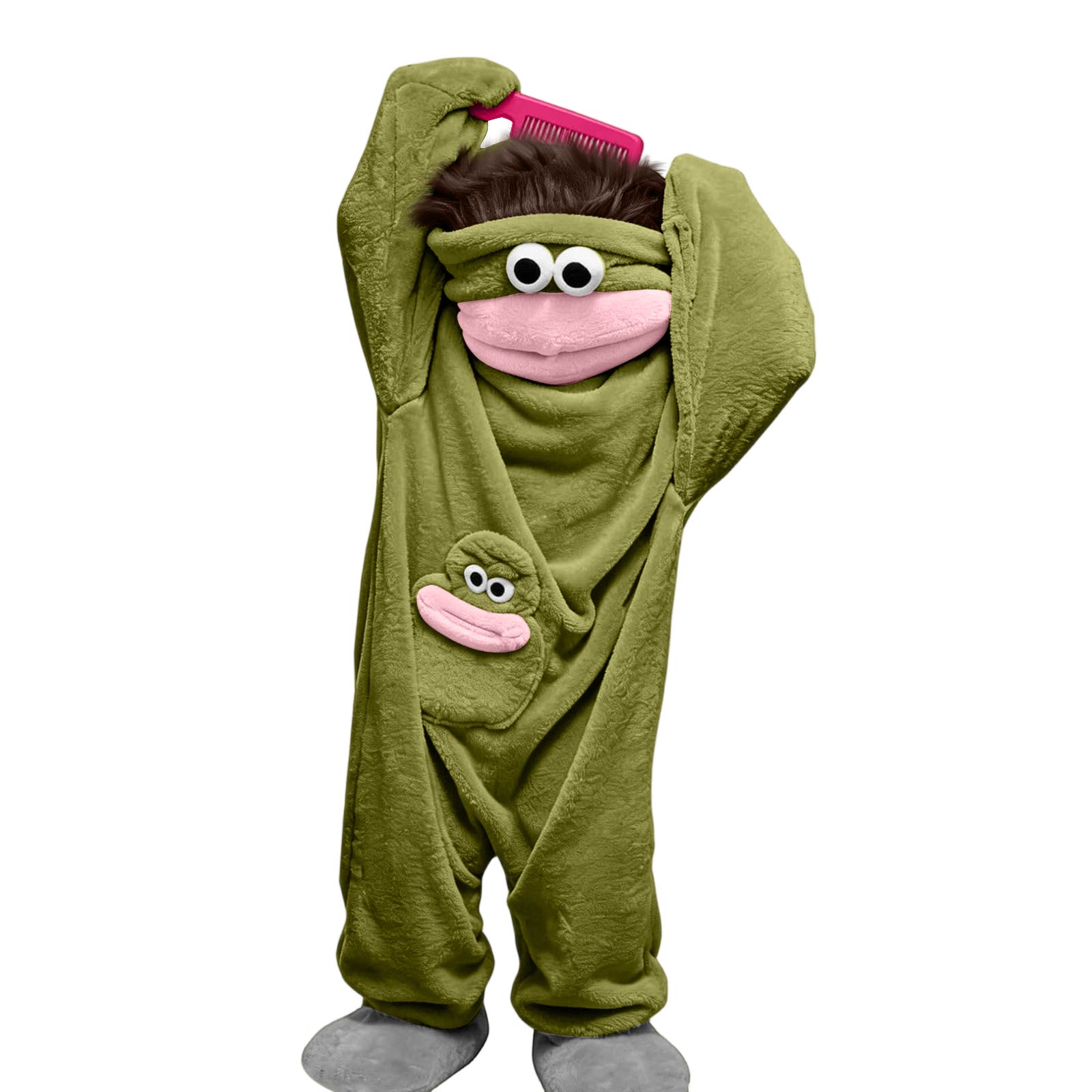 Kinder Süße Lustige Einteiler Pyjamas Nachtwäsche Loungewear für Kinder 120 dunkelgrüne