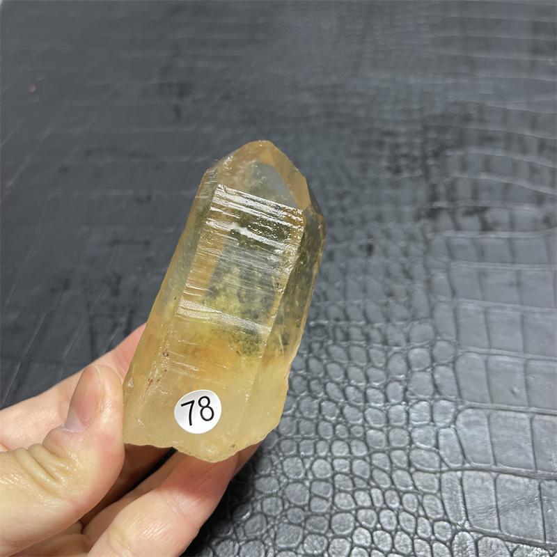 Hot for sale!Natural yellow crystal wand point crystal smoky topaz point reiki healing as a gift