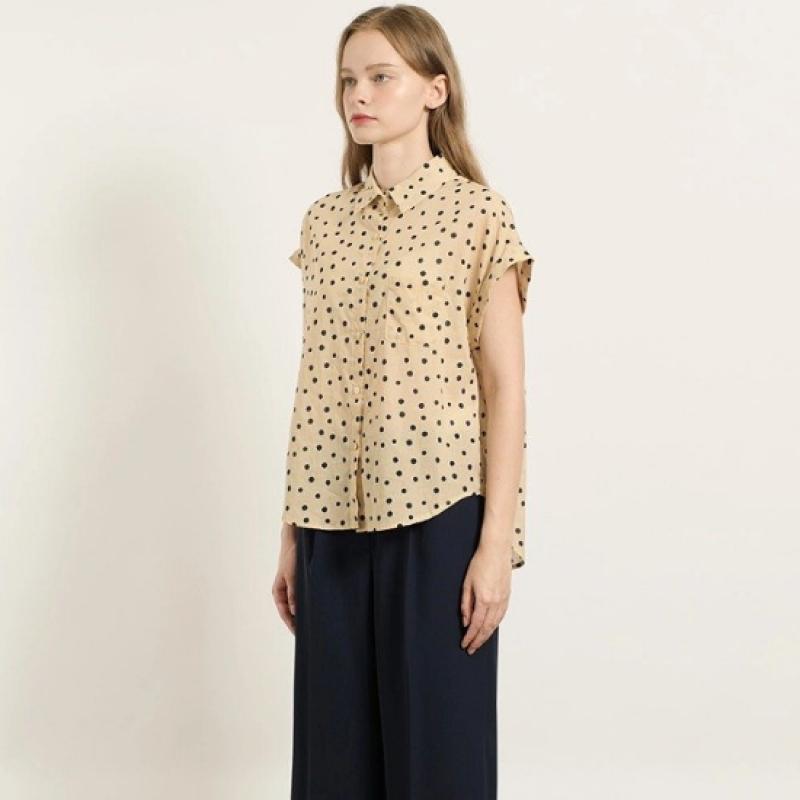 BCBG Roll Up Sleeve Printing Blouse B5f7b420