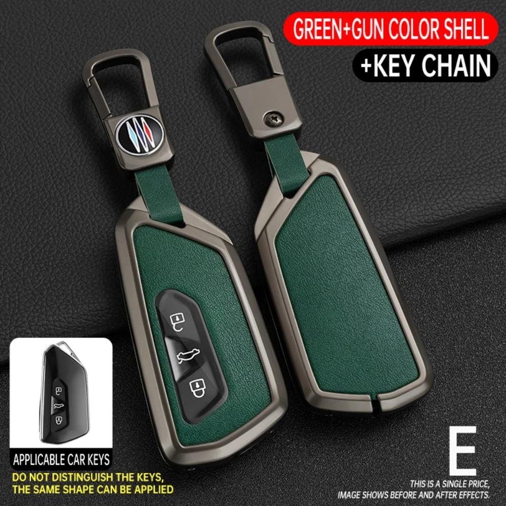 Alloy Car Key Case Cover for VW Volkswagen Golf 8 MK8 ID.3 ID.4 Cupra Skoda Octavia A8 SEAT Leon MK4 2020 2021 Formentor Tarraco