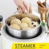 S/M/L Vegetables Stainless Steel Basket Compatible with Pot with Holes Cage Steamer Cooker Cakeware