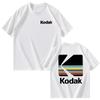 Kodak Summer Brand Men T-shirt Cotton Solid Color Daily Graphic Print Casual Breathable Short Sleeve Top Tees Women Clothing