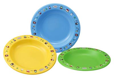 Zastawa stołowa OSK Małe talerzyki Tomek i Przyjaciele Zestaw 3 szt. Wyprodukowano w Japonii Można myć w zmywarce Dla dzieci [Średnica ok.. 14.7cm/Można używać w mikrofalówce] PT-21