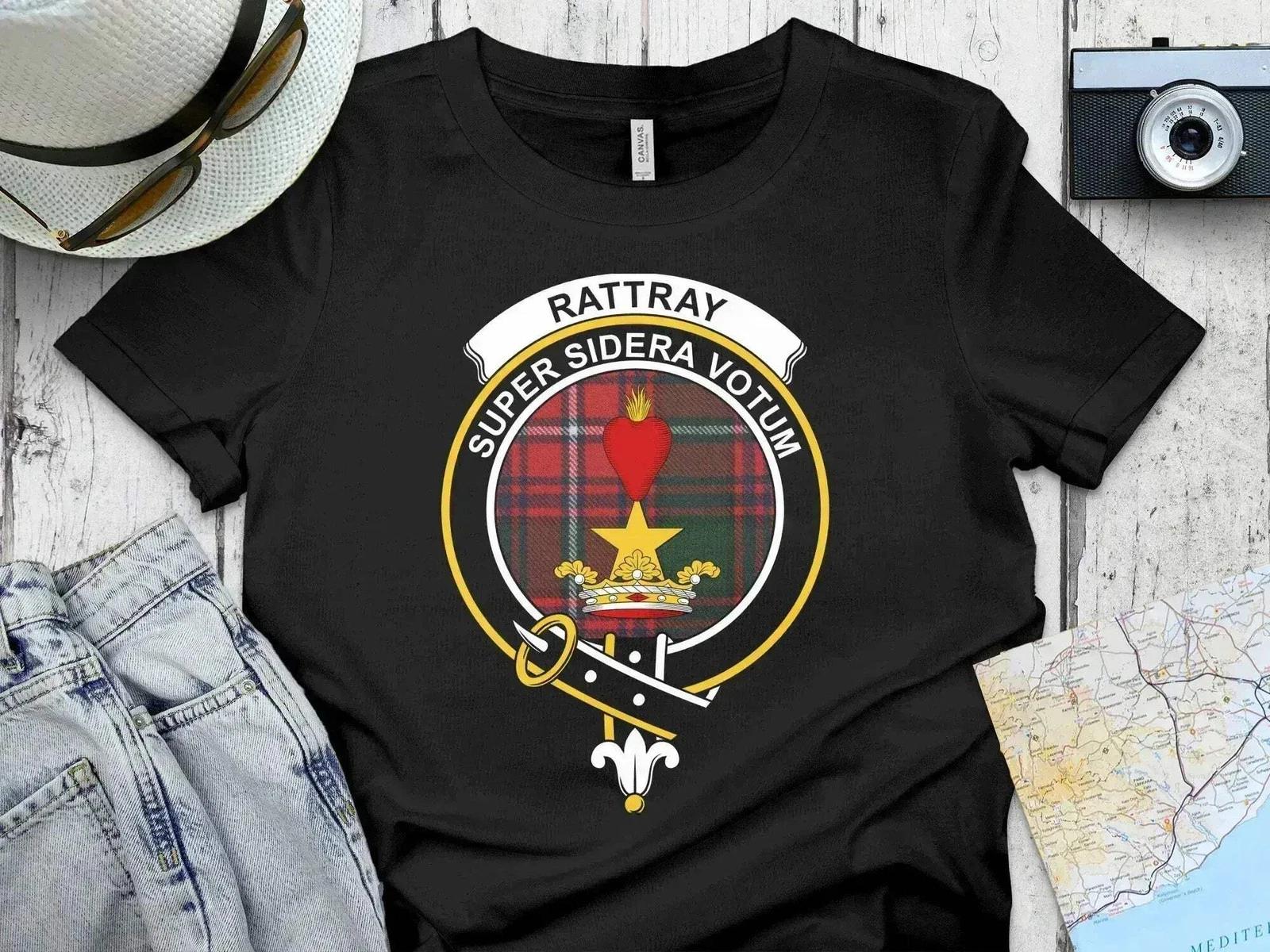 Rattray Scottish Clan Crest Tartan T-Shirt Sweatshirt S