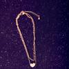 Fashion Double-layer Love Beach Anklet European Titanium Steel Peach Heart Gift Foot Decoration