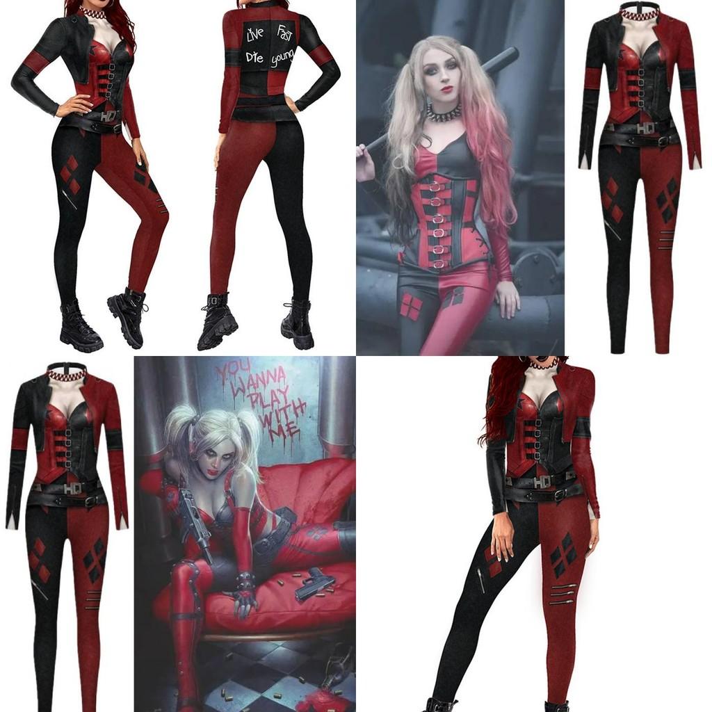 Kostium Halloweenowy Cosplay Harley Quinn Dla Kobiet Role Play