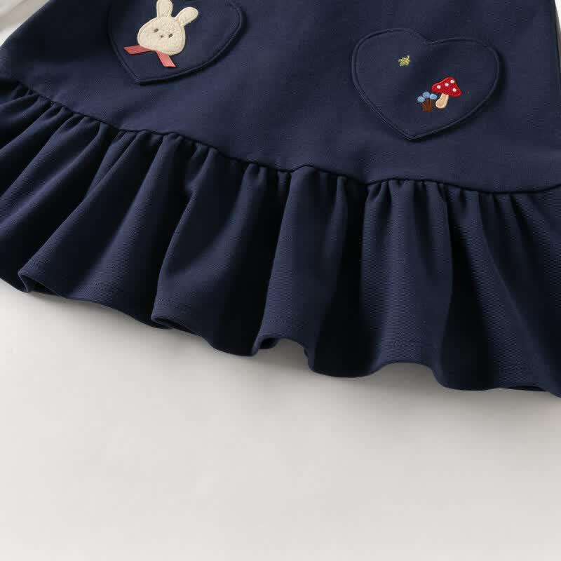 DAVE & BELLA Girls' Faux Two-Piece Princess Dress