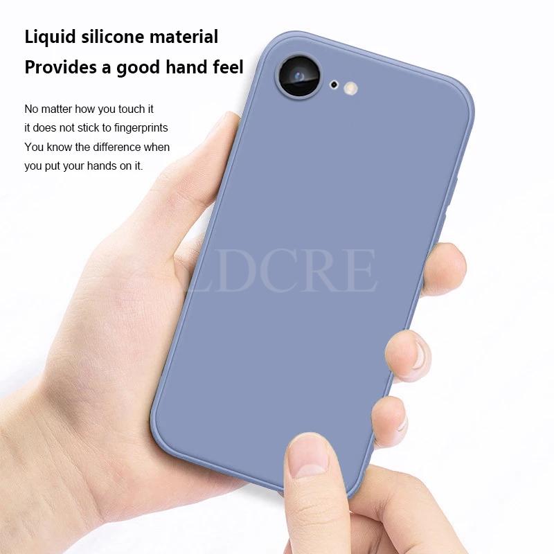 For iPhone 16e Case Liquid Silicone Protector Case For iPhone 16 E Cover TPU Rubber Phone Protector Cover For iPhone 16 E Case