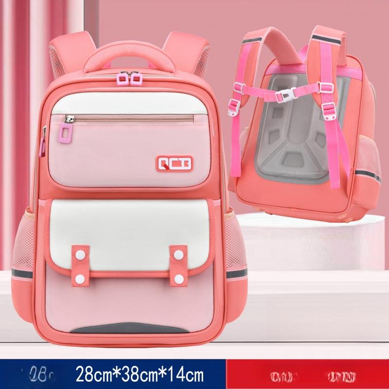 British-style Schoolbags for Primary School Students, Polyester Backpack for Children with Reduced Load, Trendy Kids